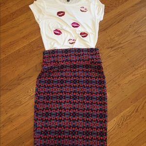 LulaRoe Cassie Skirt M